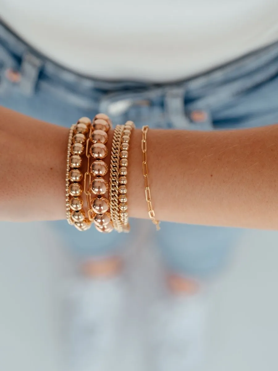 Rose Gold Everyday Stretch Bracelet - 10mm sold by LeMel product image thumbnail 2
