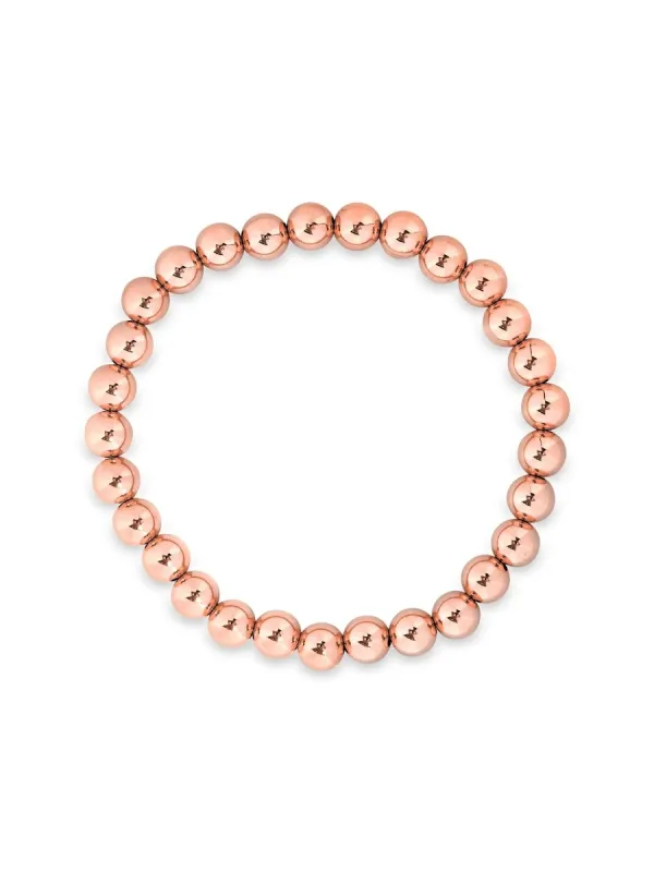 Rose Gold Everyday Stretch Bracelet - 6mm sold by LeMel