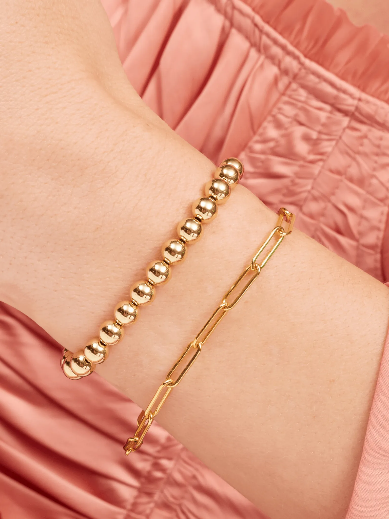 Rose Gold Everyday Stretch Bracelet - 6mm sold by LeMel product image thumbnail 3