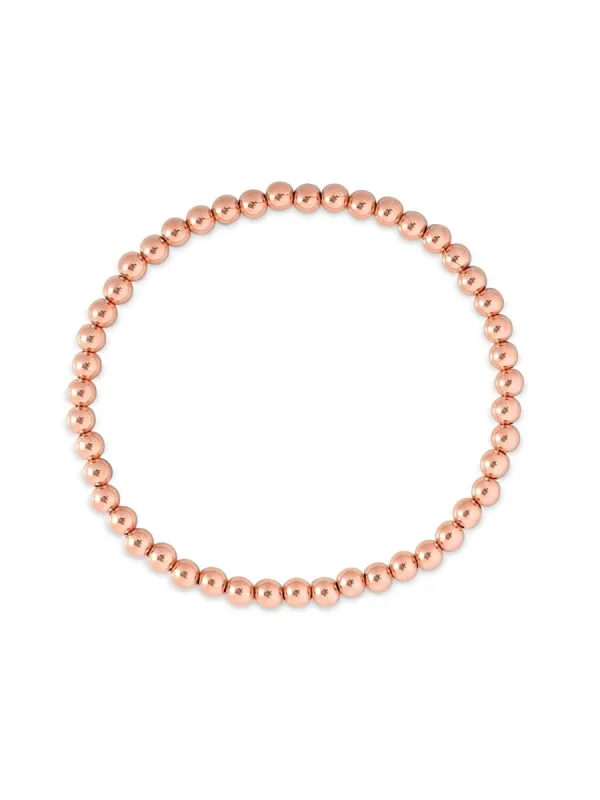 Rose Gold Everyday Stretch Bracelet - 4mm sold by LeMel