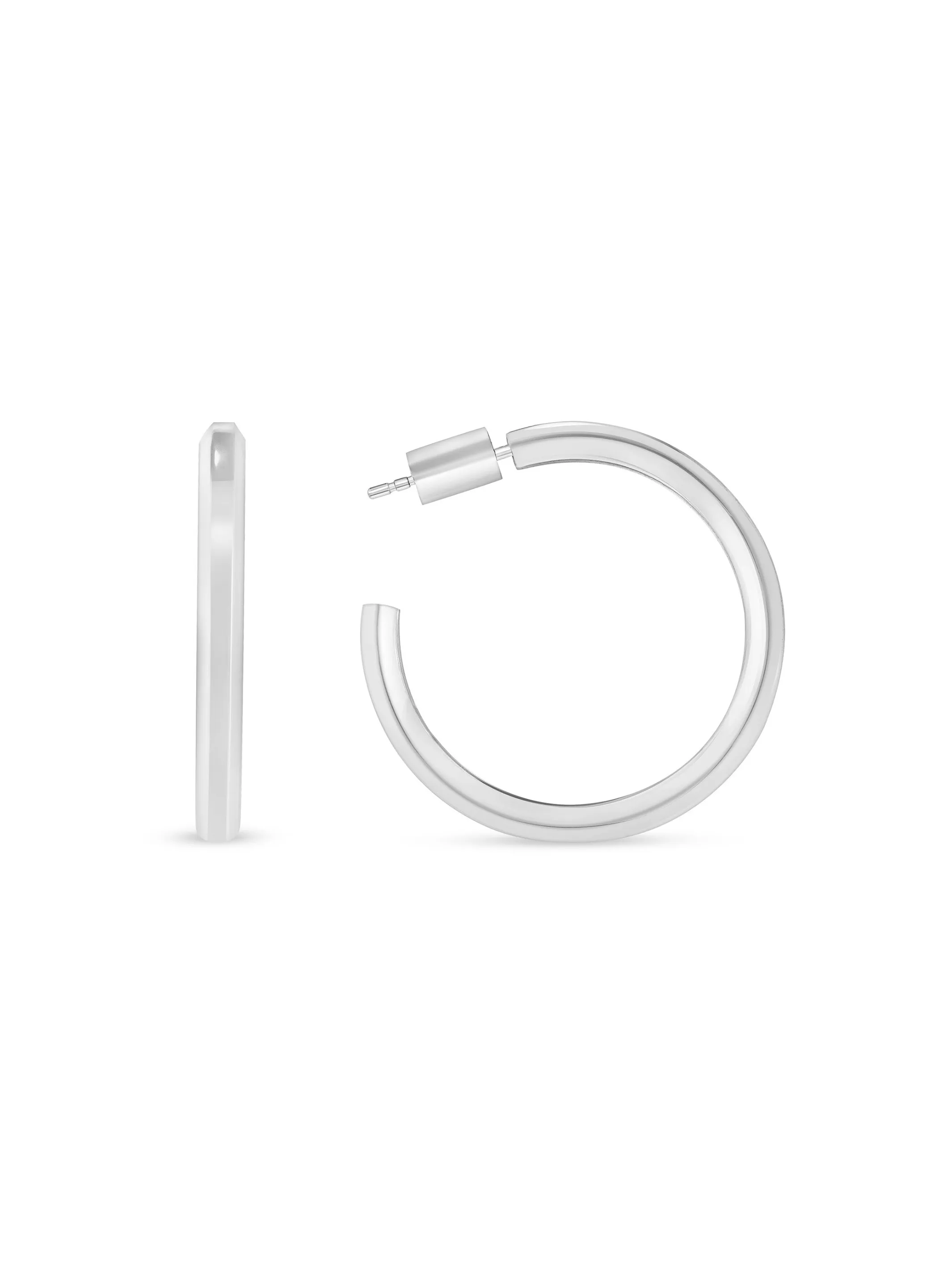 Everyday Hoop Earrings - Silver sold by LeMel