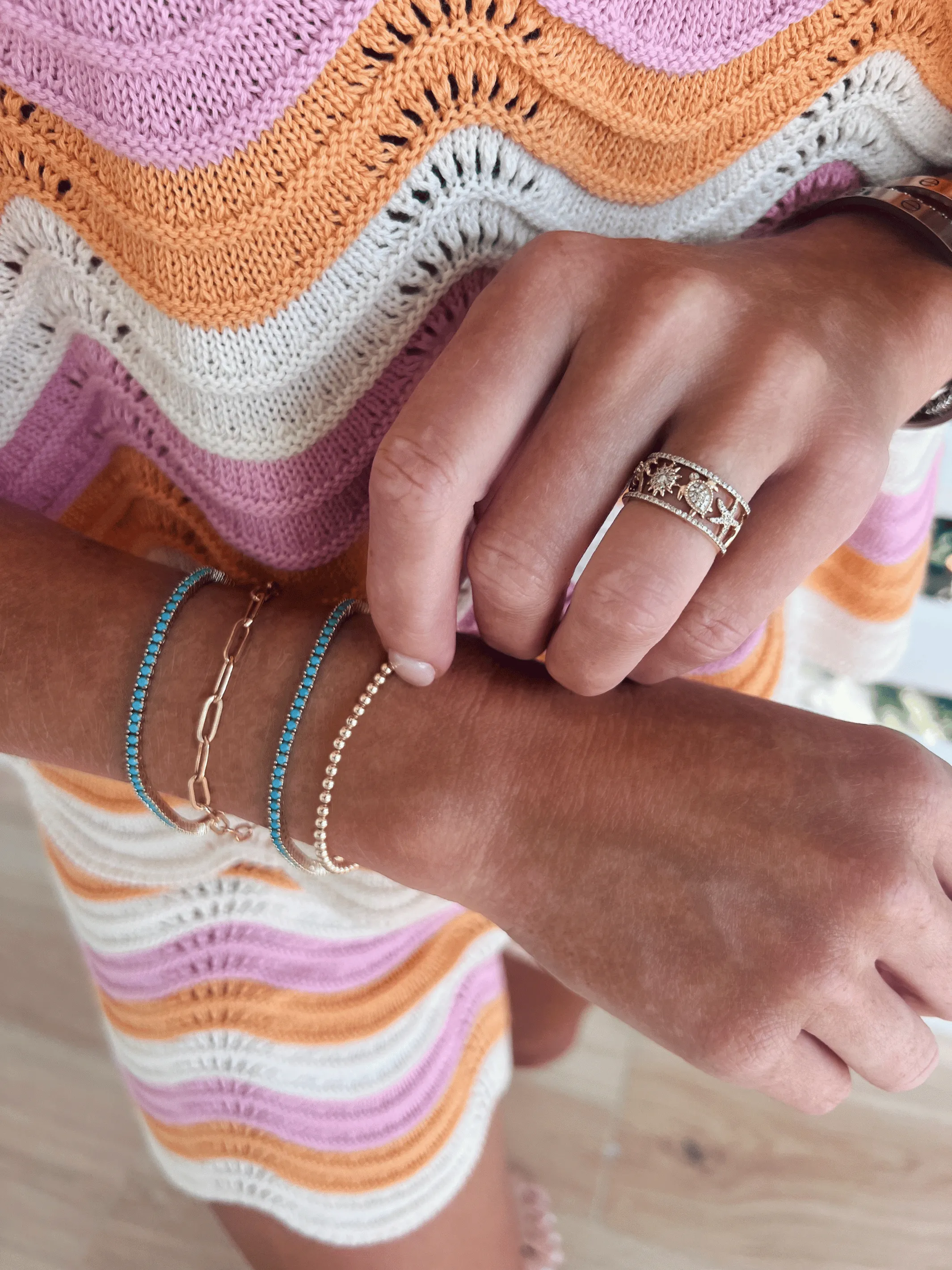 Ocean Ring 14K sold by LeMel product image thumbnail 2