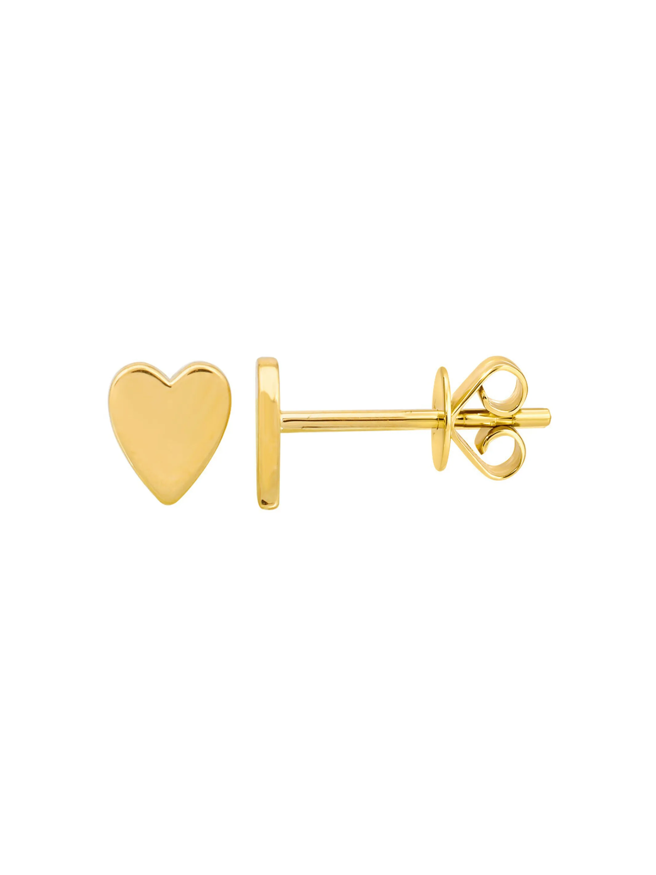 Margot Heart Stud Earrings 14K sold by LeMel