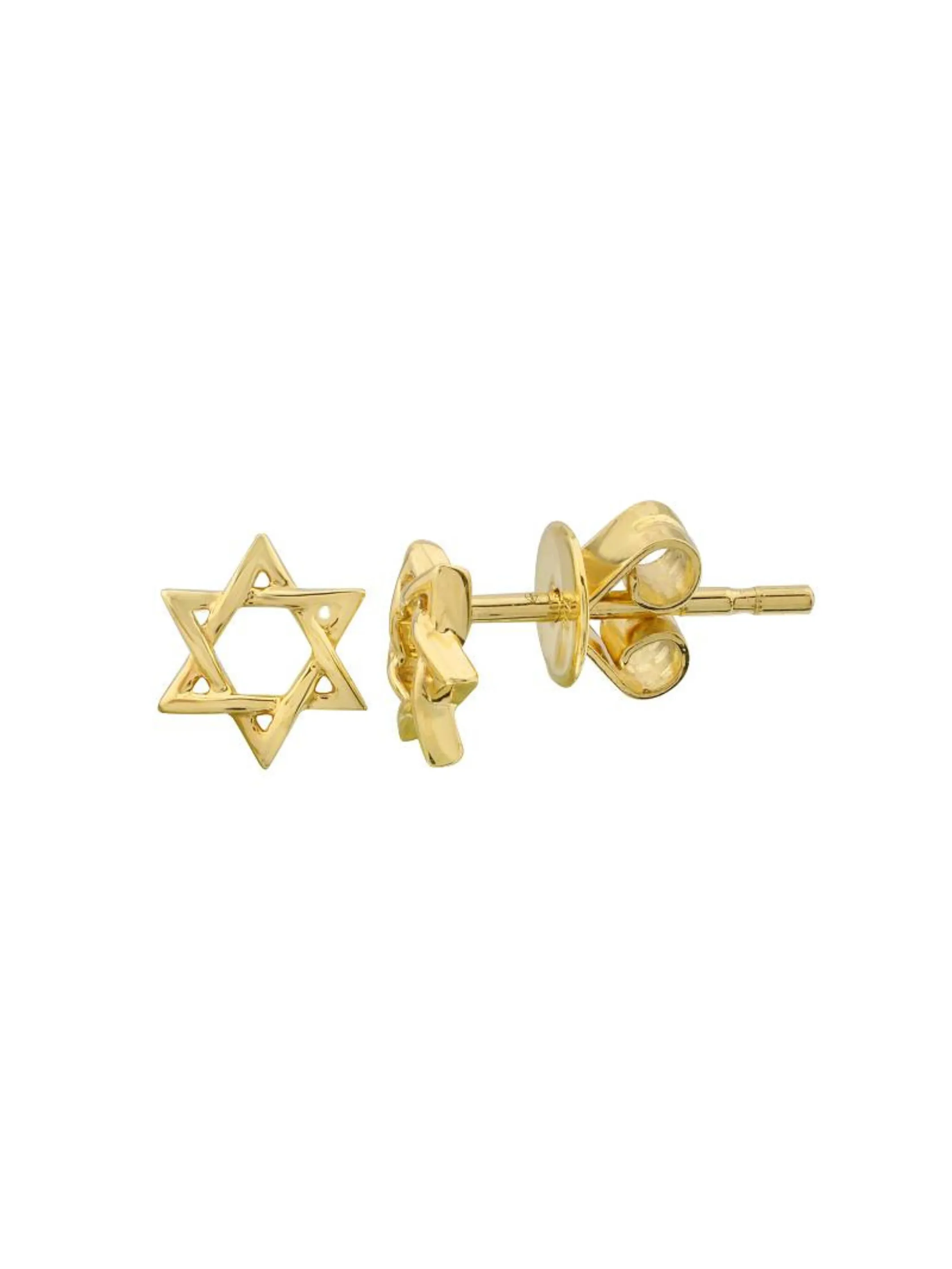 Star of David Stud Earrings 14K sold by LeMel