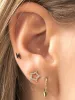 Allie Pave Star Stud Earring 14K sold by LeMel