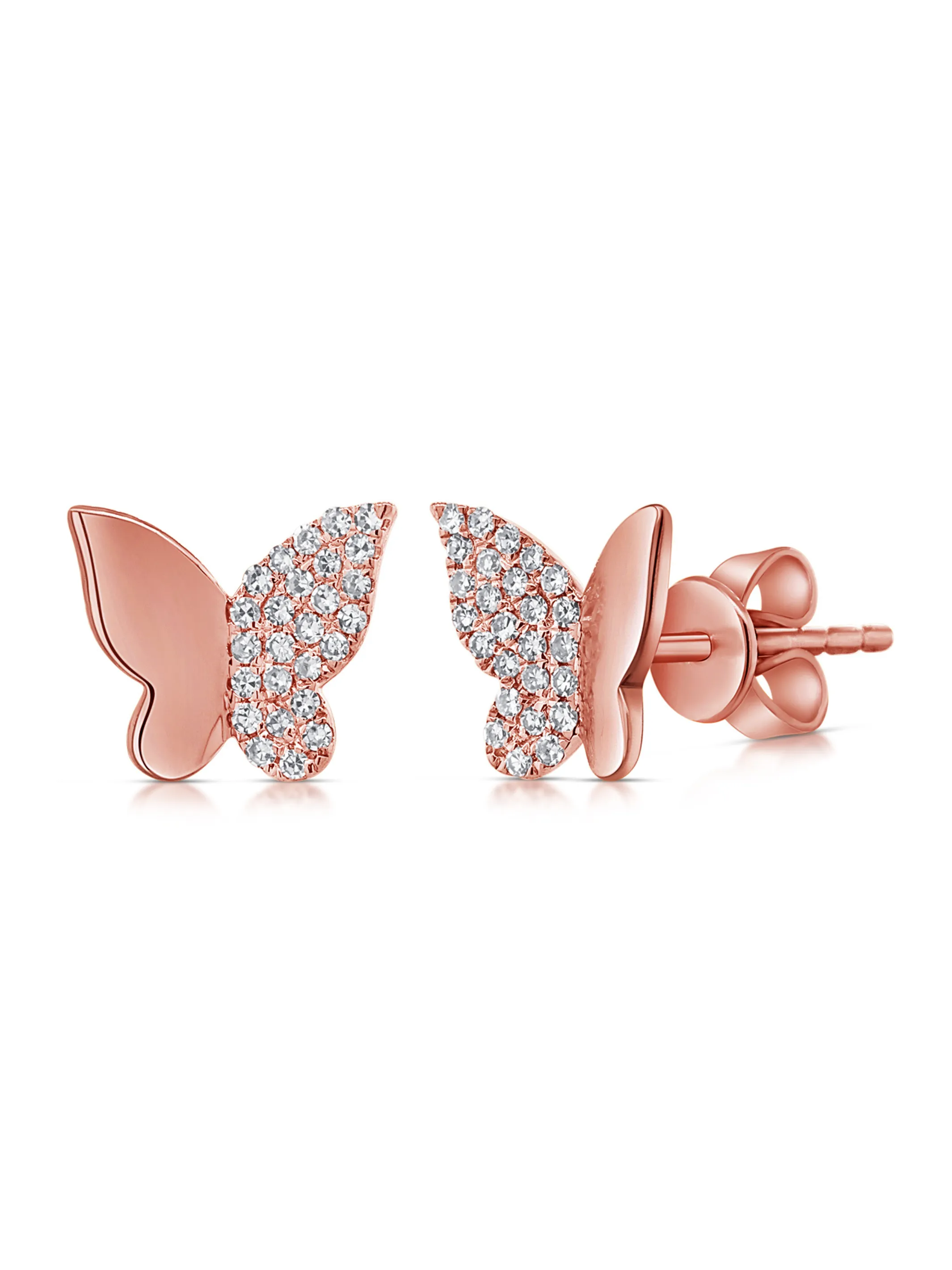 Bella Butterfly Stud Earrings 14K sold by LeMel product image thumbnail 5
