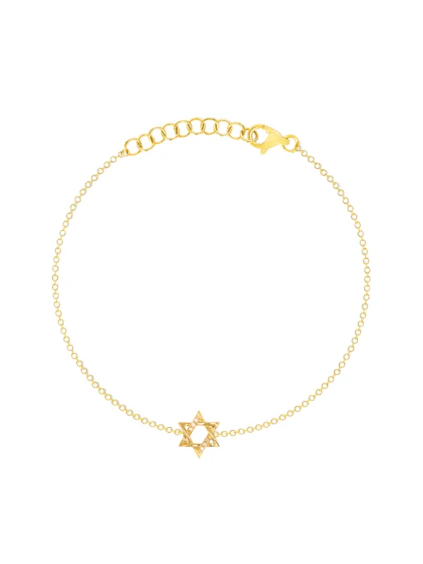 Star of David Bracelet 14K sold by LeMel