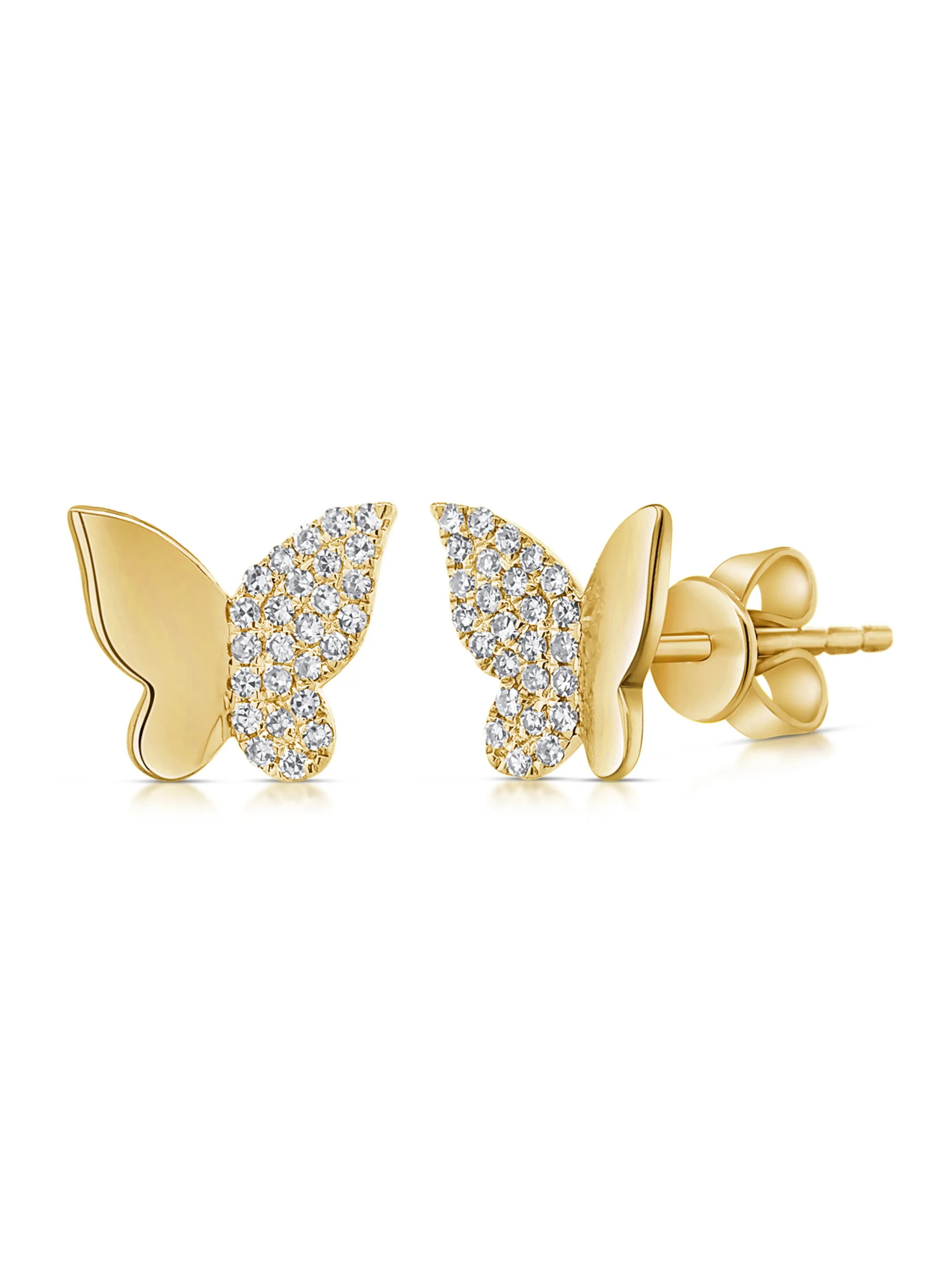 Bella Butterfly Stud Earrings 14K sold by LeMel
