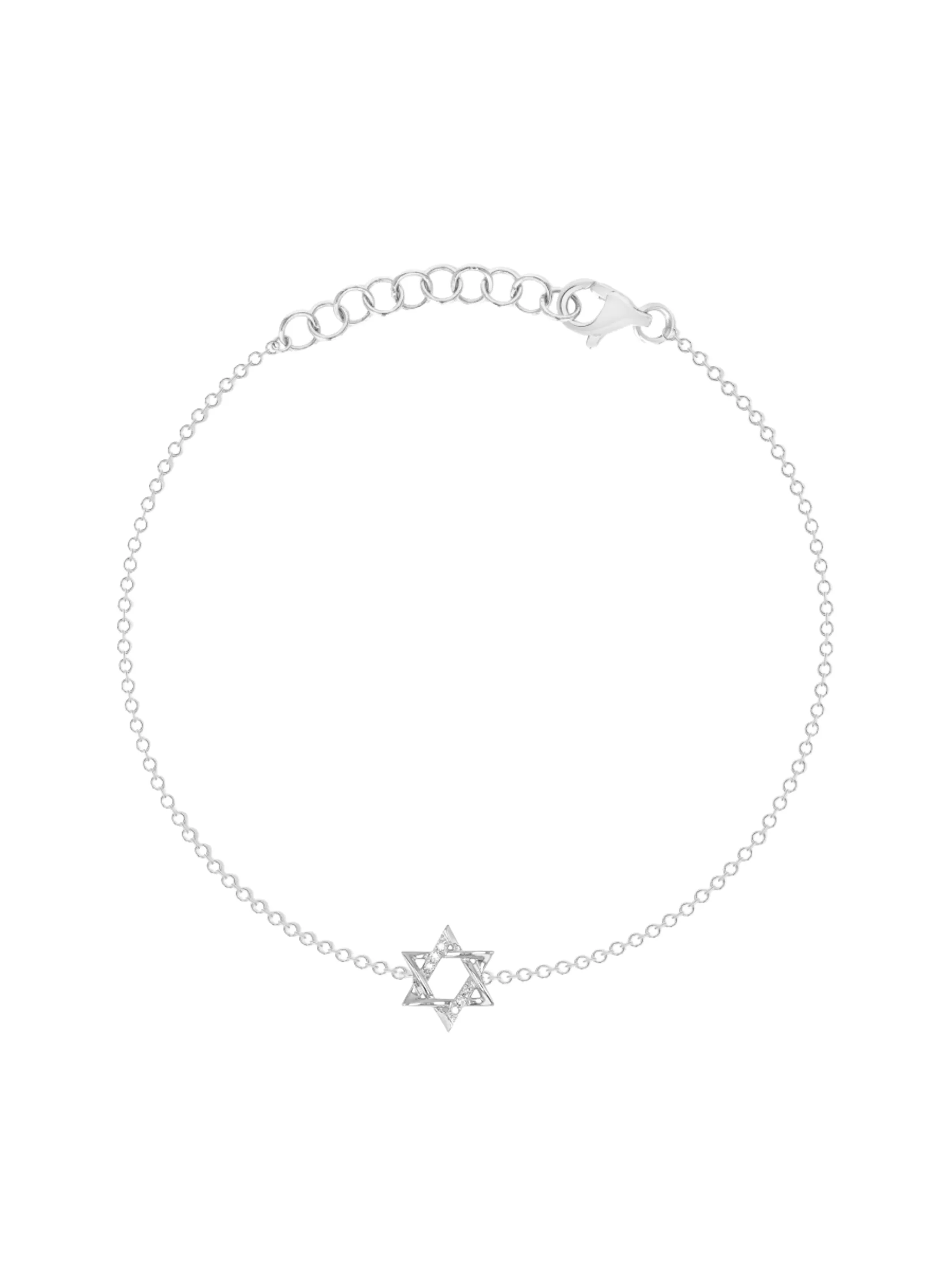 Star of David Bracelet 14K sold by LeMel product image thumbnail 3
