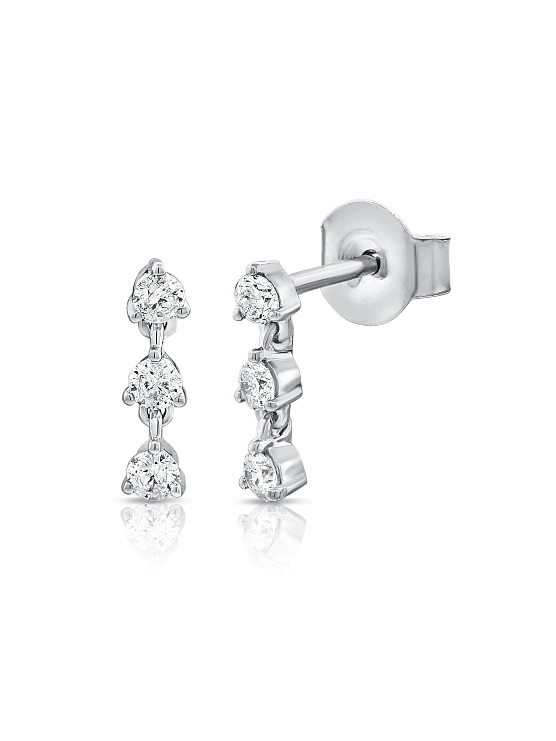 Dani Diamond Dangle Earrings 14K sold by LeMel product image thumbnail 3