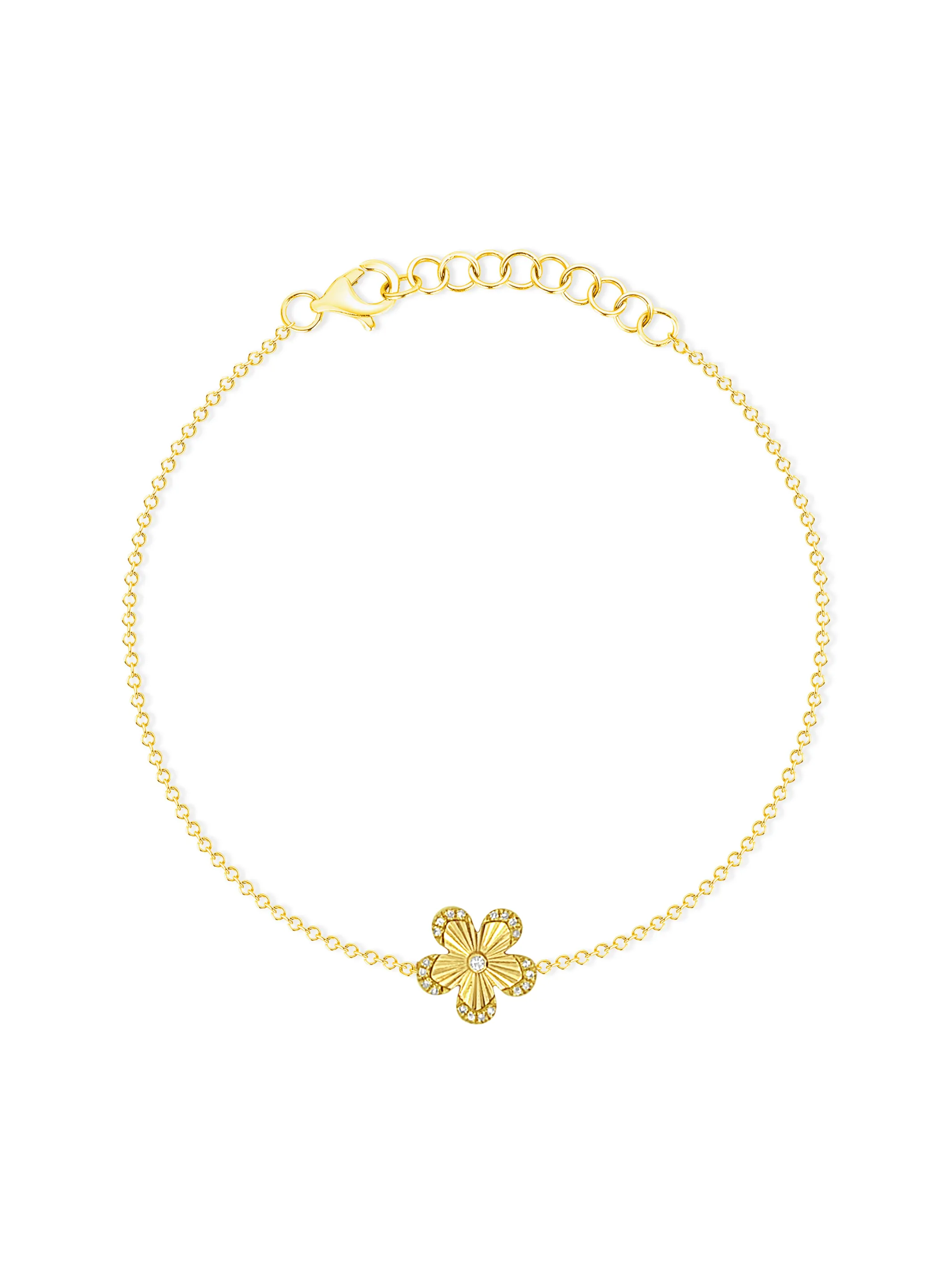 Maya Single Flower Bracelet 14K sold by LeMel
