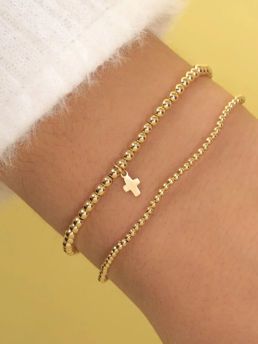 Everyday Stretch Bracelet with Cross Charm sold by LeMel