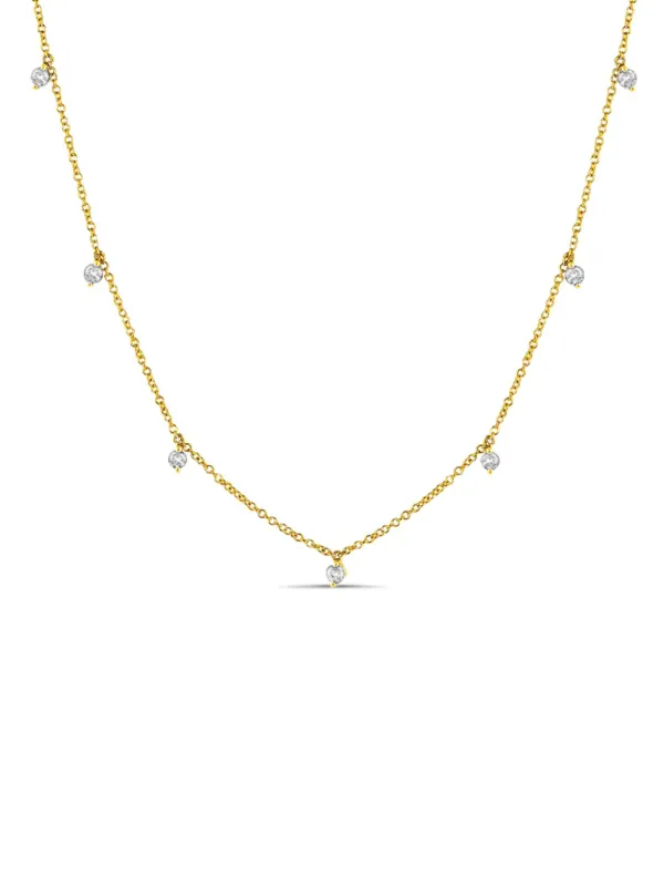 The Dot Layering Necklace - Diamond 14K sold by LeMel