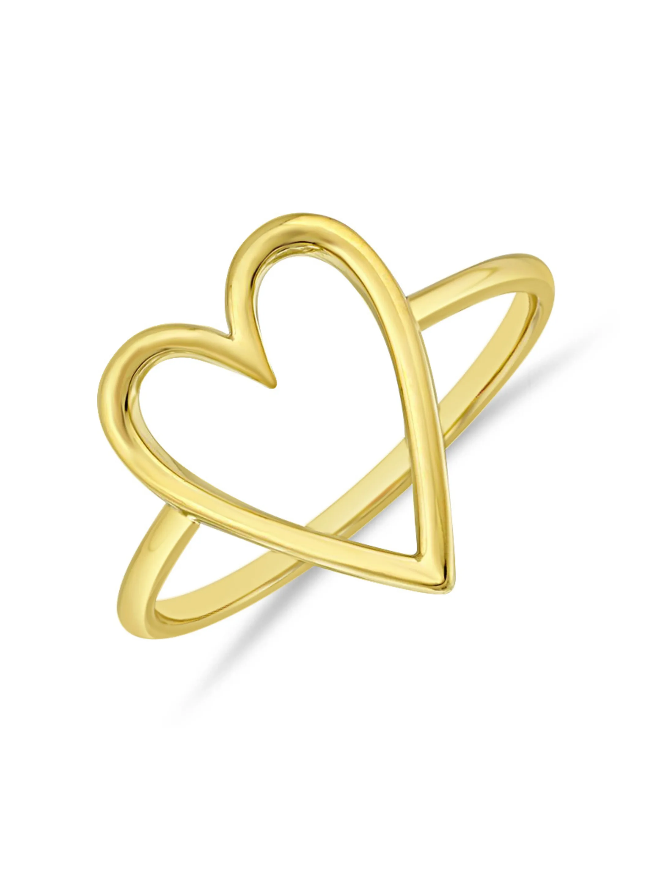 Open Heart Ring 14K sold by LeMel