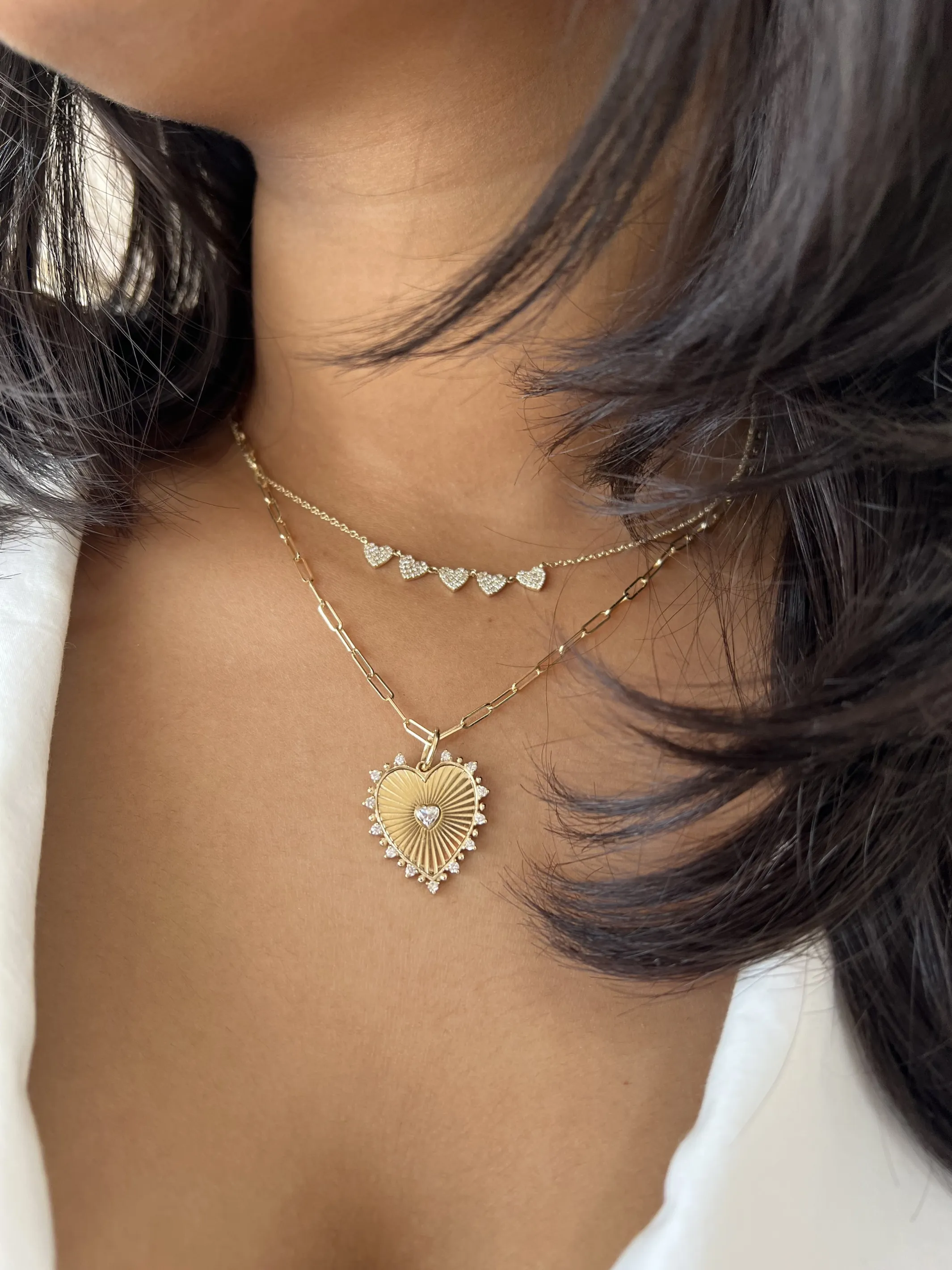 Chasing Hearts Necklace 14K sold by LeMel product image thumbnail 2