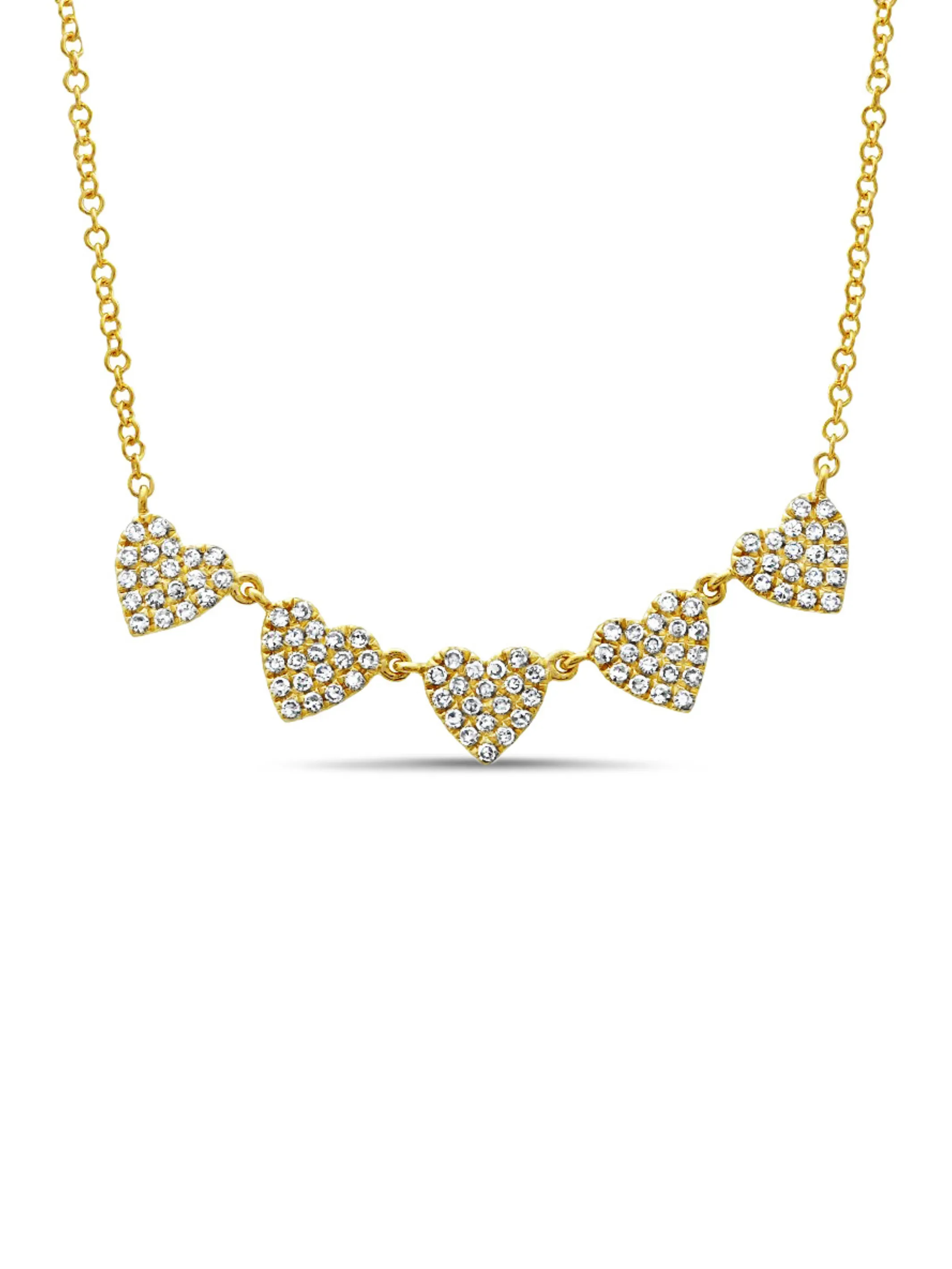 Chasing Hearts Necklace 14K sold by LeMel