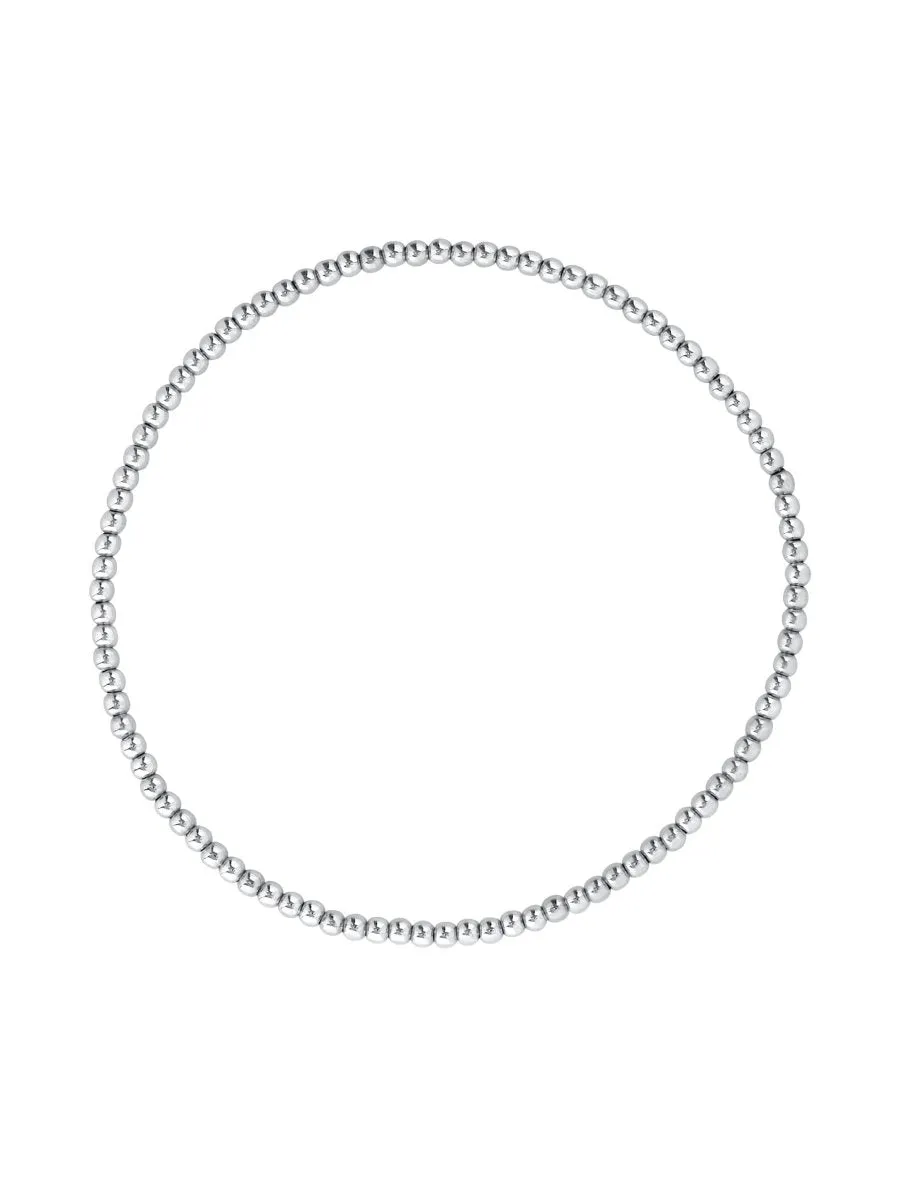 Silver Everyday Stretch Bracelet - 2mm sold by LeMel