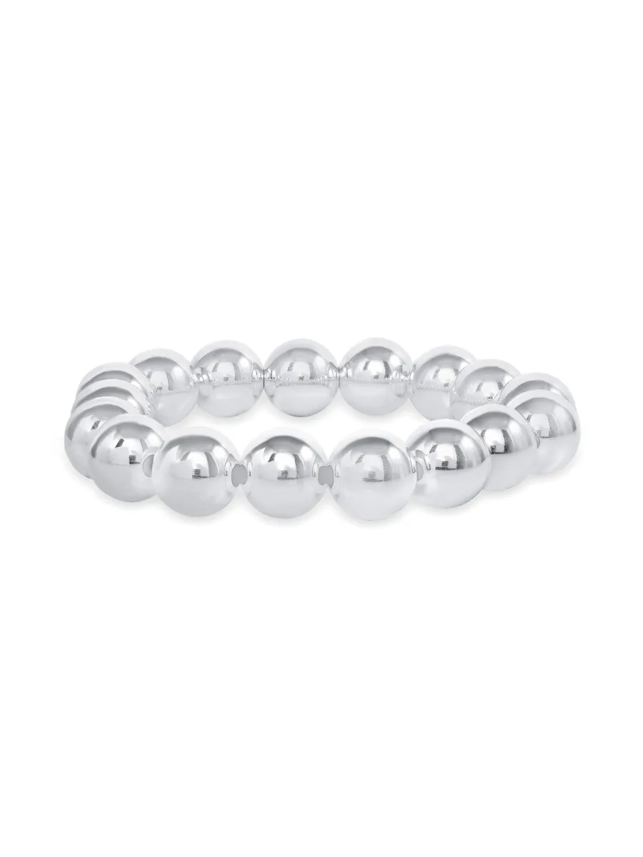 Silver Everyday Stretch Bracelet - 10mm sold by LeMel