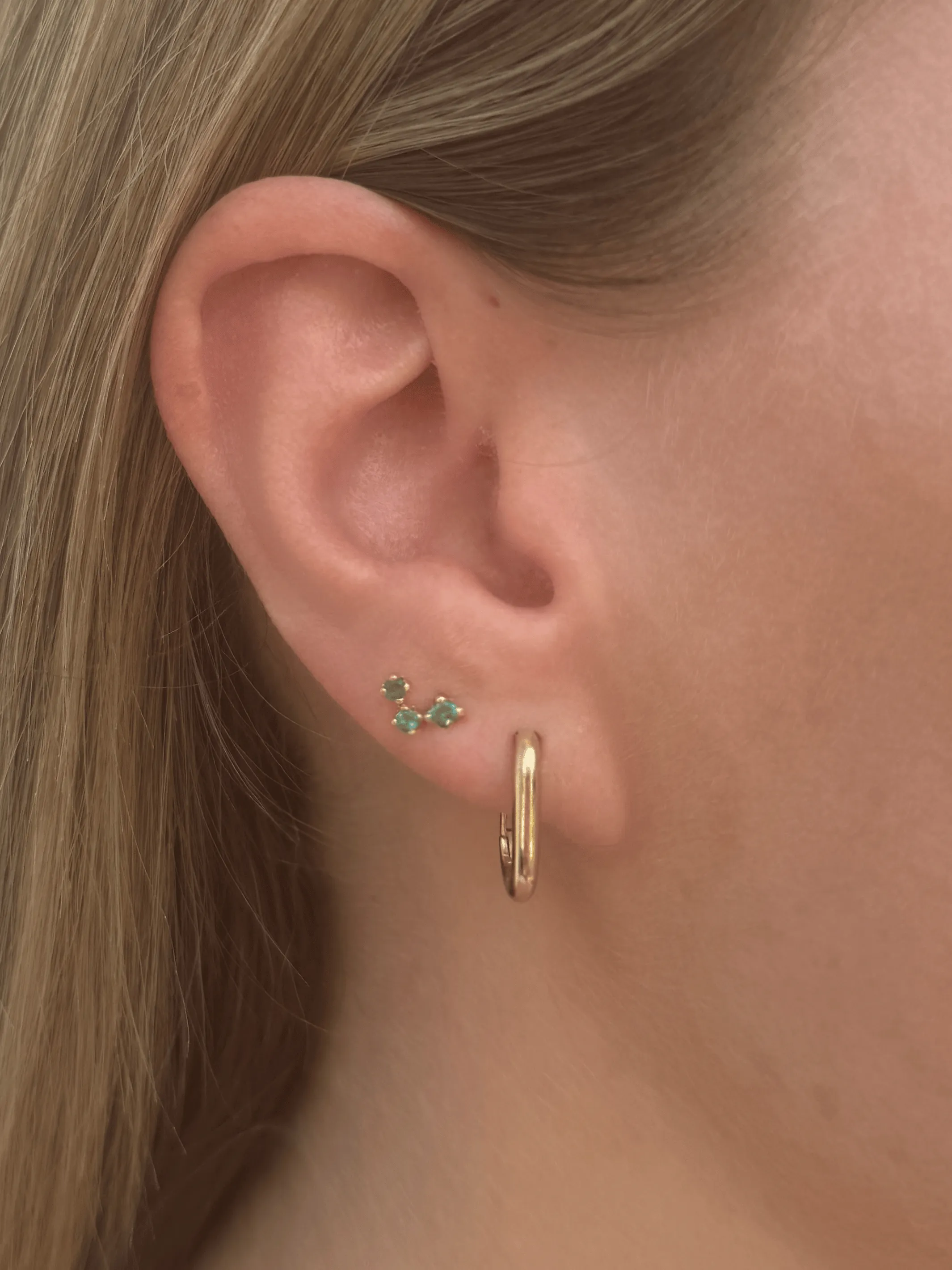 Curved Trio Stud 14K sold by LeMel product image thumbnail 2