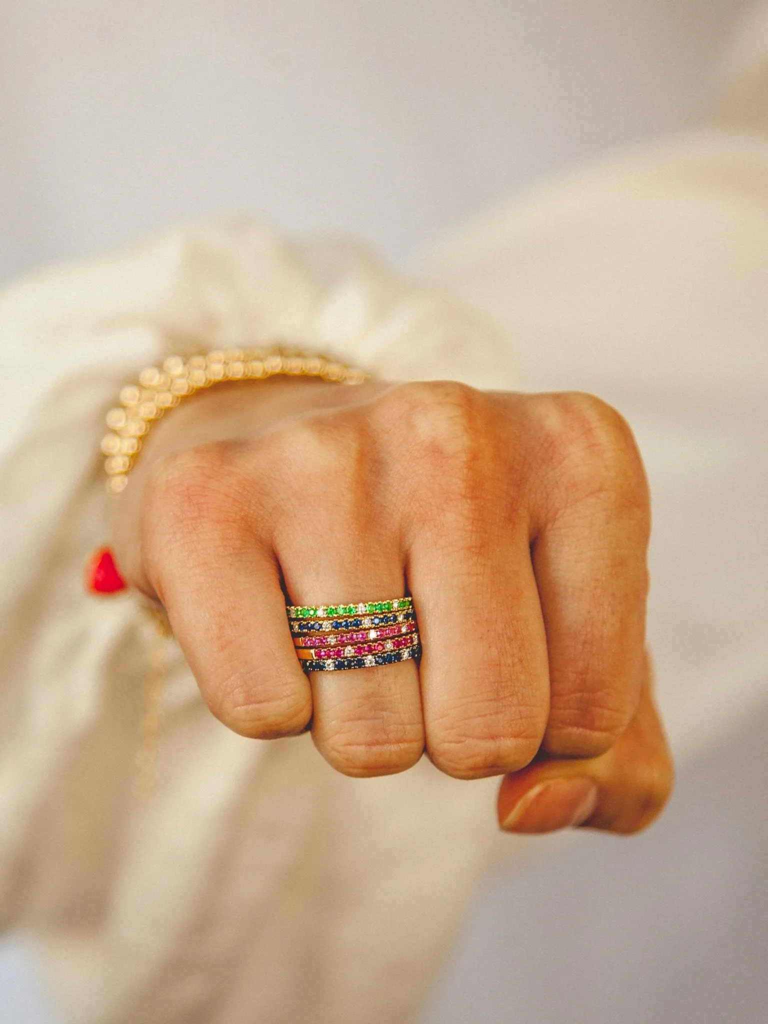 Prism Ruby Ring 14K - White Gold sold by LeMel product image thumbnail 2