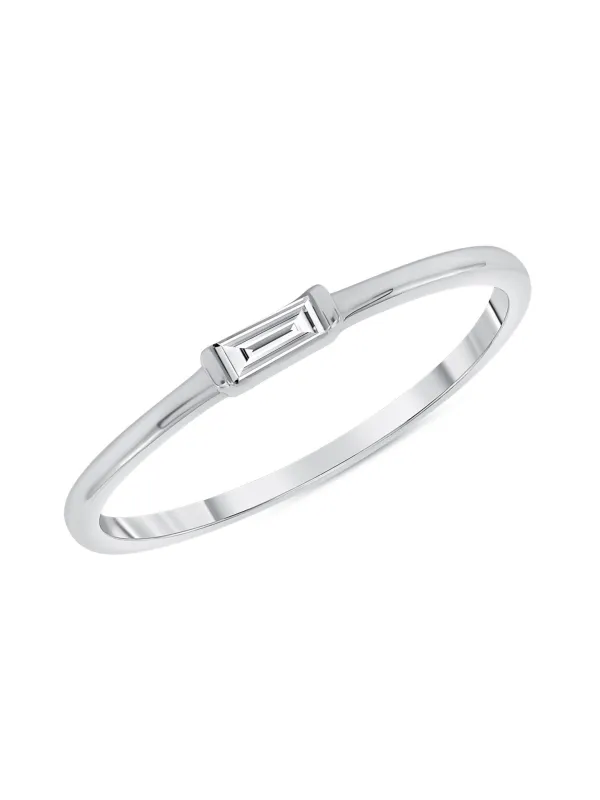 Bitsy Baguette Stack Ring 14K sold by LeMel