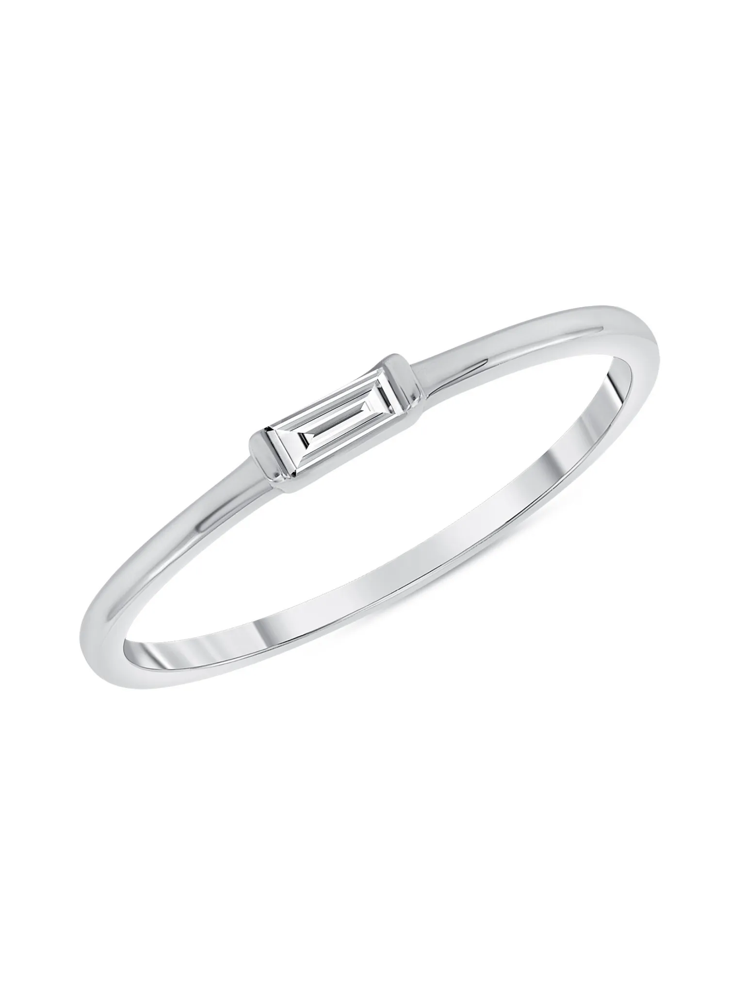 Bitsy Baguette Stack Ring 14K sold by LeMel
