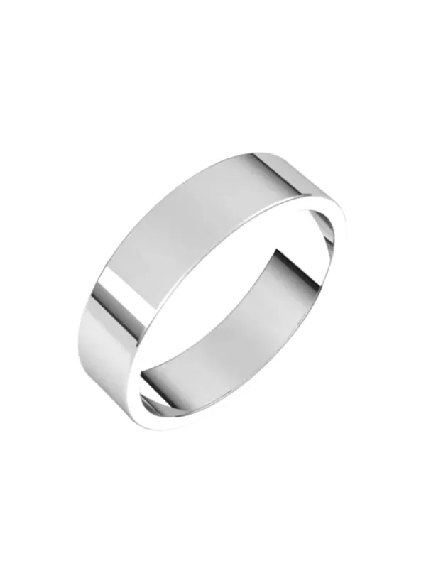 Cigar Band 14K - White Gold sold by LeMel