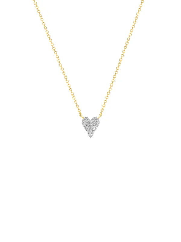 Jess Mini Heart Necklace 14K sold by LeMel