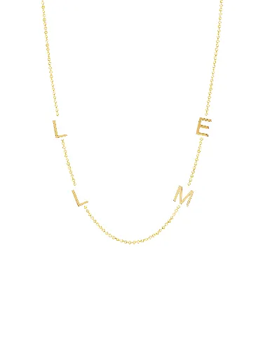 The Initial Necklace 14K - 5 Letters sold by LeMel