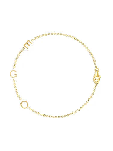 The Initial Bracelet 14K - 3 Letters sold by LeMel