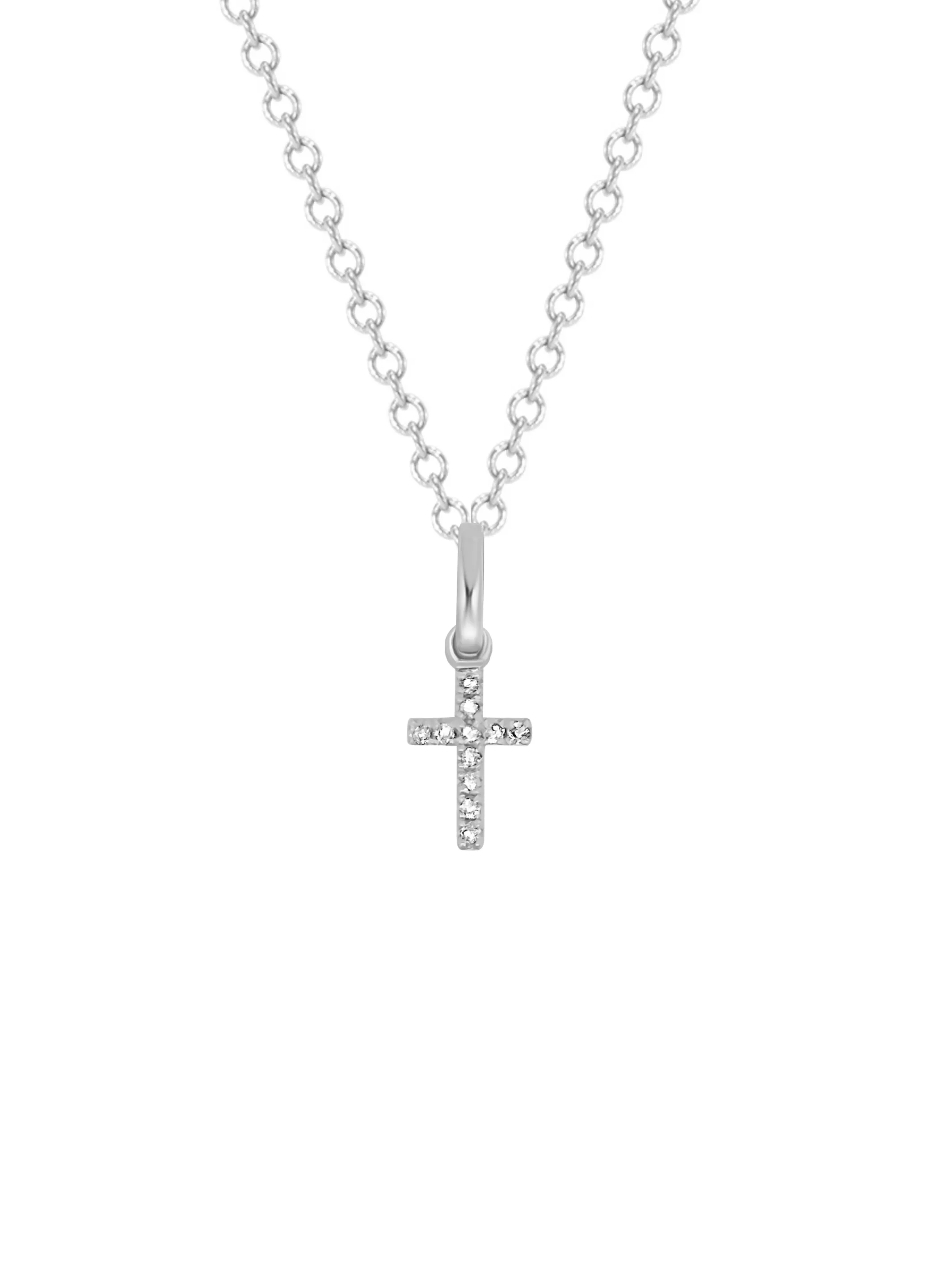Diana Diamond Cross Necklace - 18K sold by LeMel product image thumbnail 3