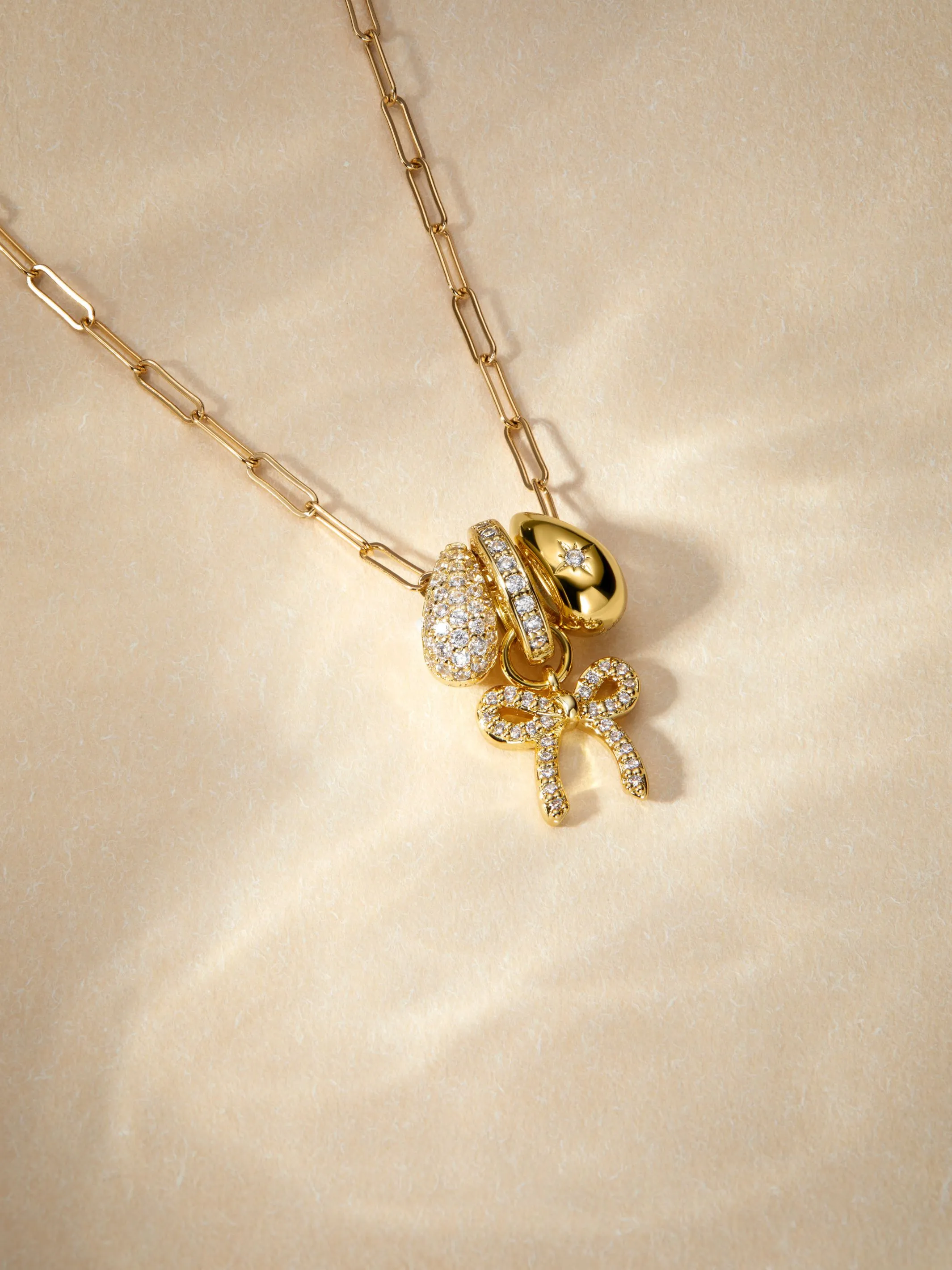 Lucy Bow Charm Necklace sold by LeMel product image thumbnail 2
