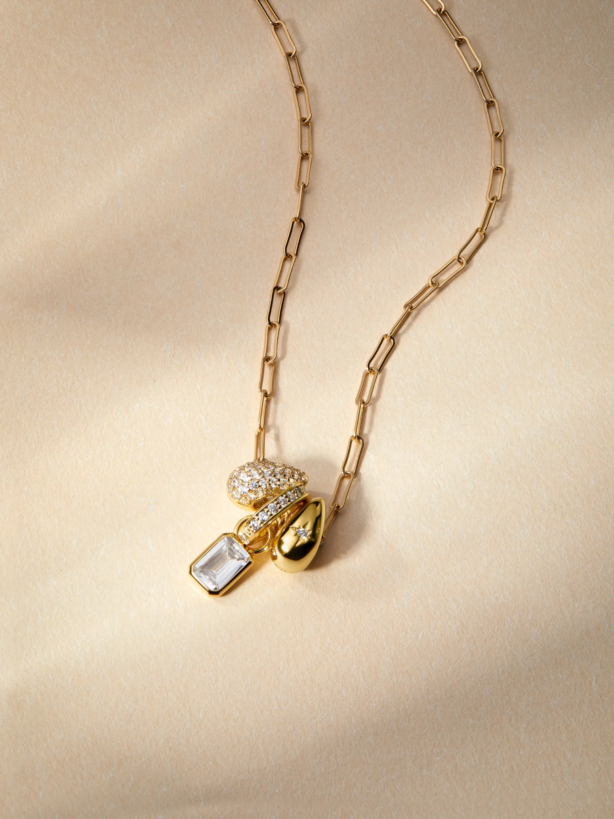 Lucy Bezel Charm Necklace sold by LeMel product image thumbnail 2