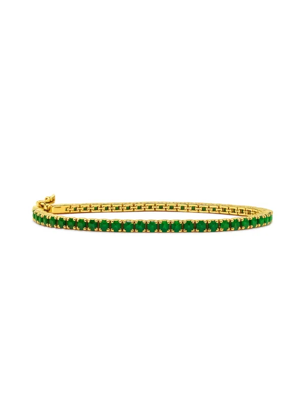 Emerald CZ Tennis Bracelet sold by LeMel
