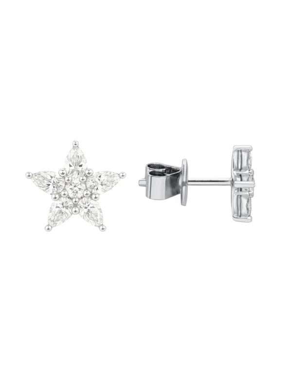 Madison Diamond Star Stud Earrings 14K sold by LeMel
