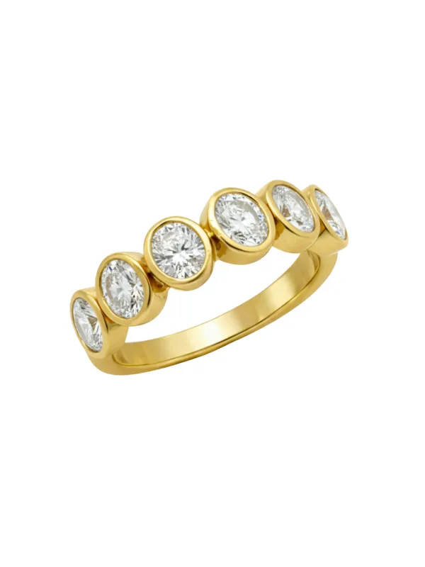 Bezel Diamond Rings 14K made by LeMel
