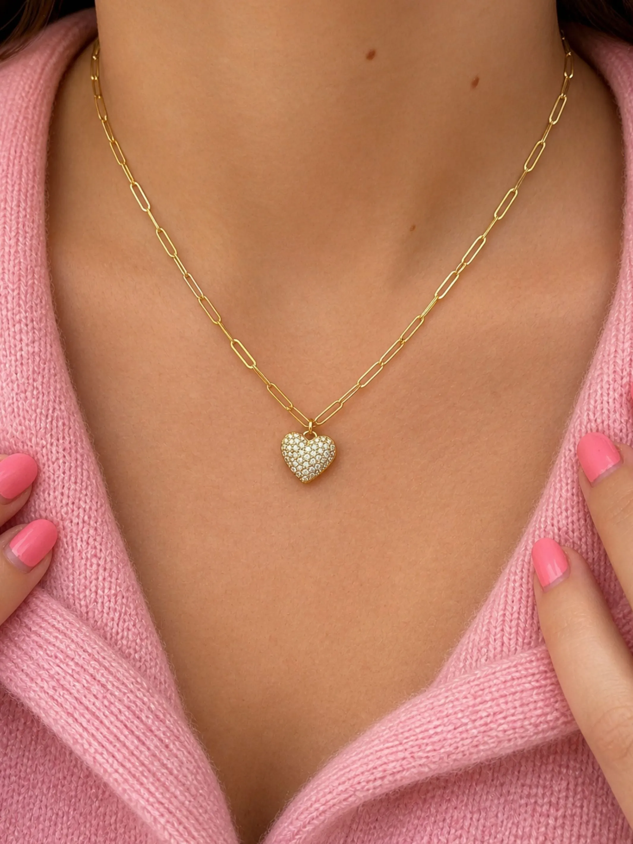 Bubble Heart Diamond Charm 14K sold by LeMel product image thumbnail 2