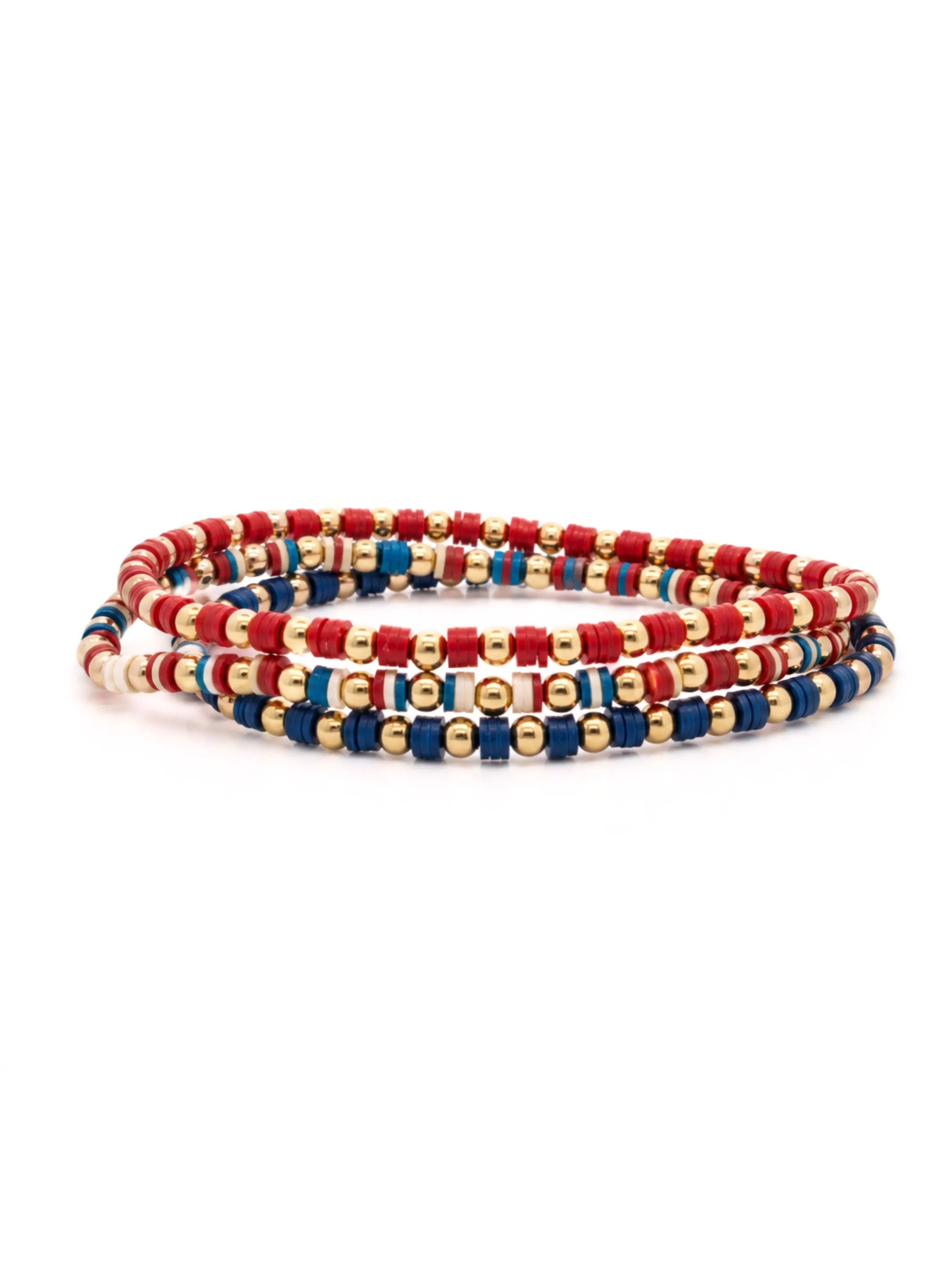USA Stretch Bracelet Set sold by LeMel