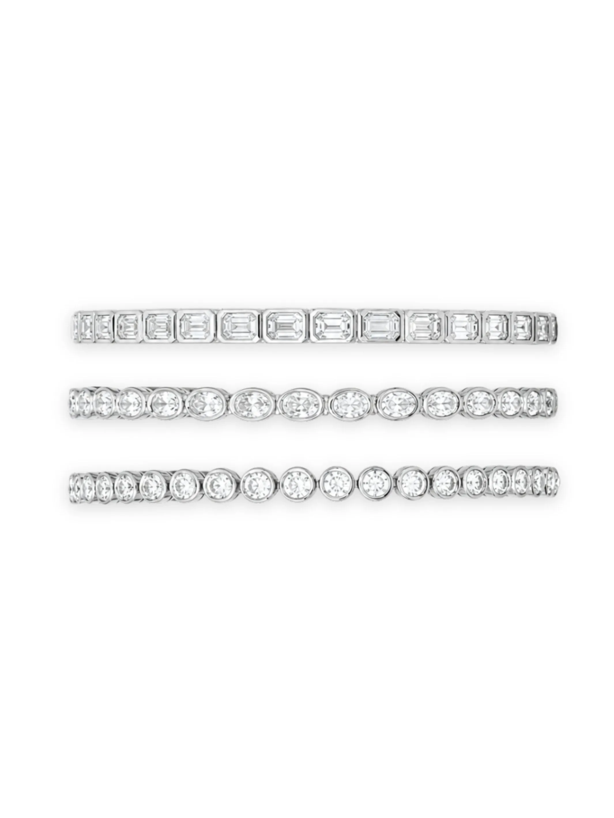 Lab Diamond Bezel Tennis Bracelet - Round 14K sold by LeMel