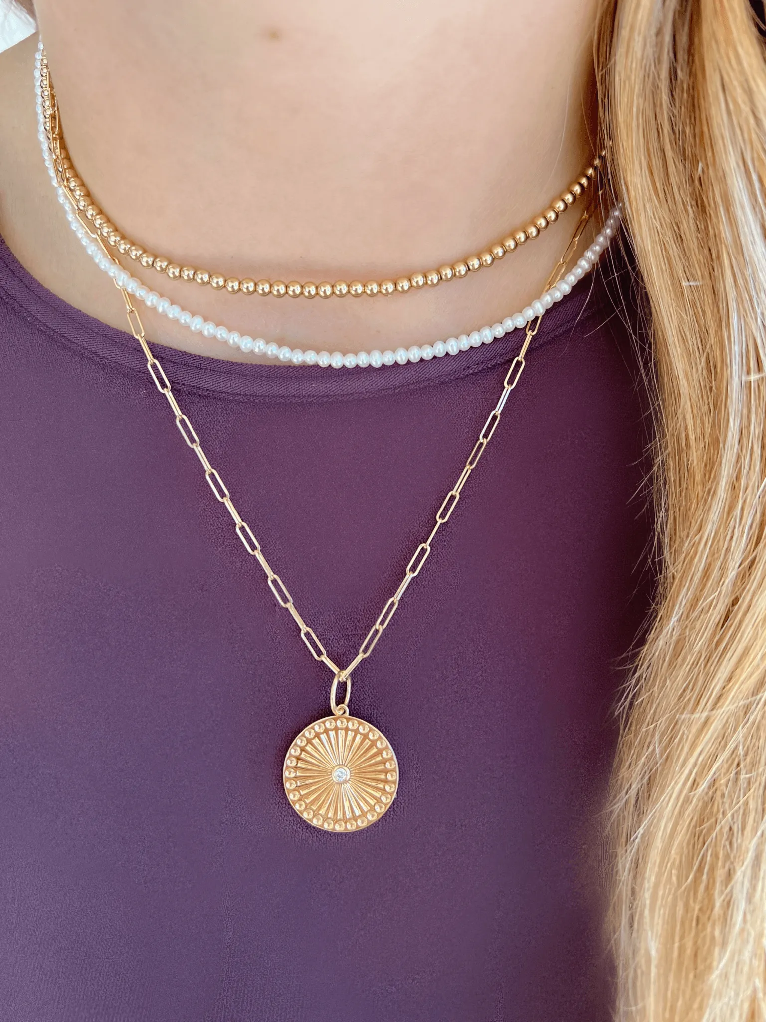 Pearl Beaded Necklace sold by LeMel product image thumbnail 3