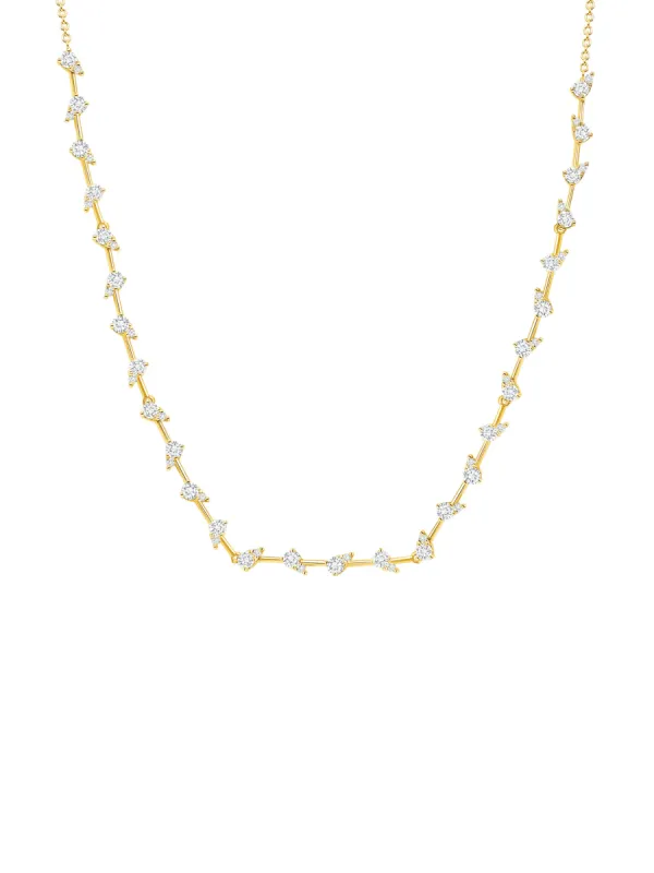 Illusion Pear Diamond Necklace 14K sold by LeMel