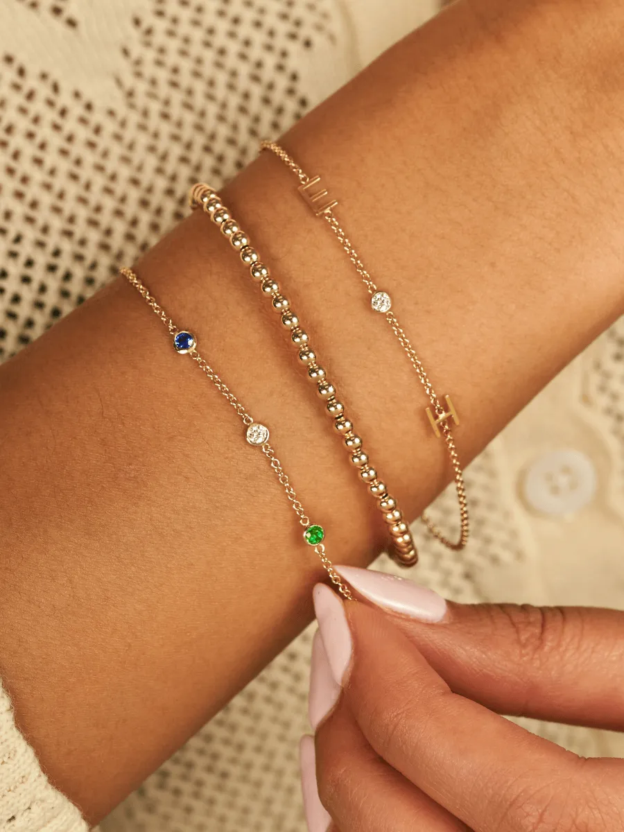 The Initial Bracelet 14K - 4 Letters sold by LeMel product image thumbnail 4