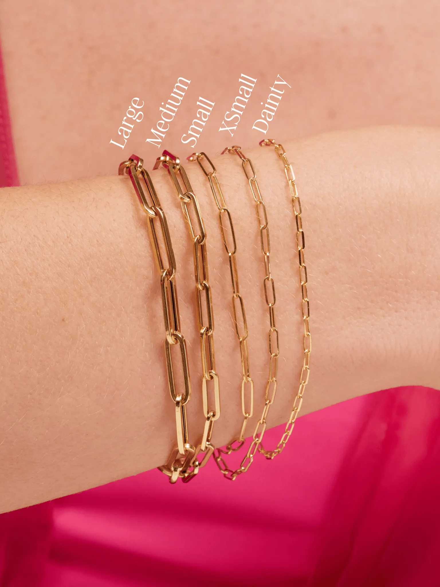 Paperclip 'L' Bracelet 14K sold by LeMel product image thumbnail 3