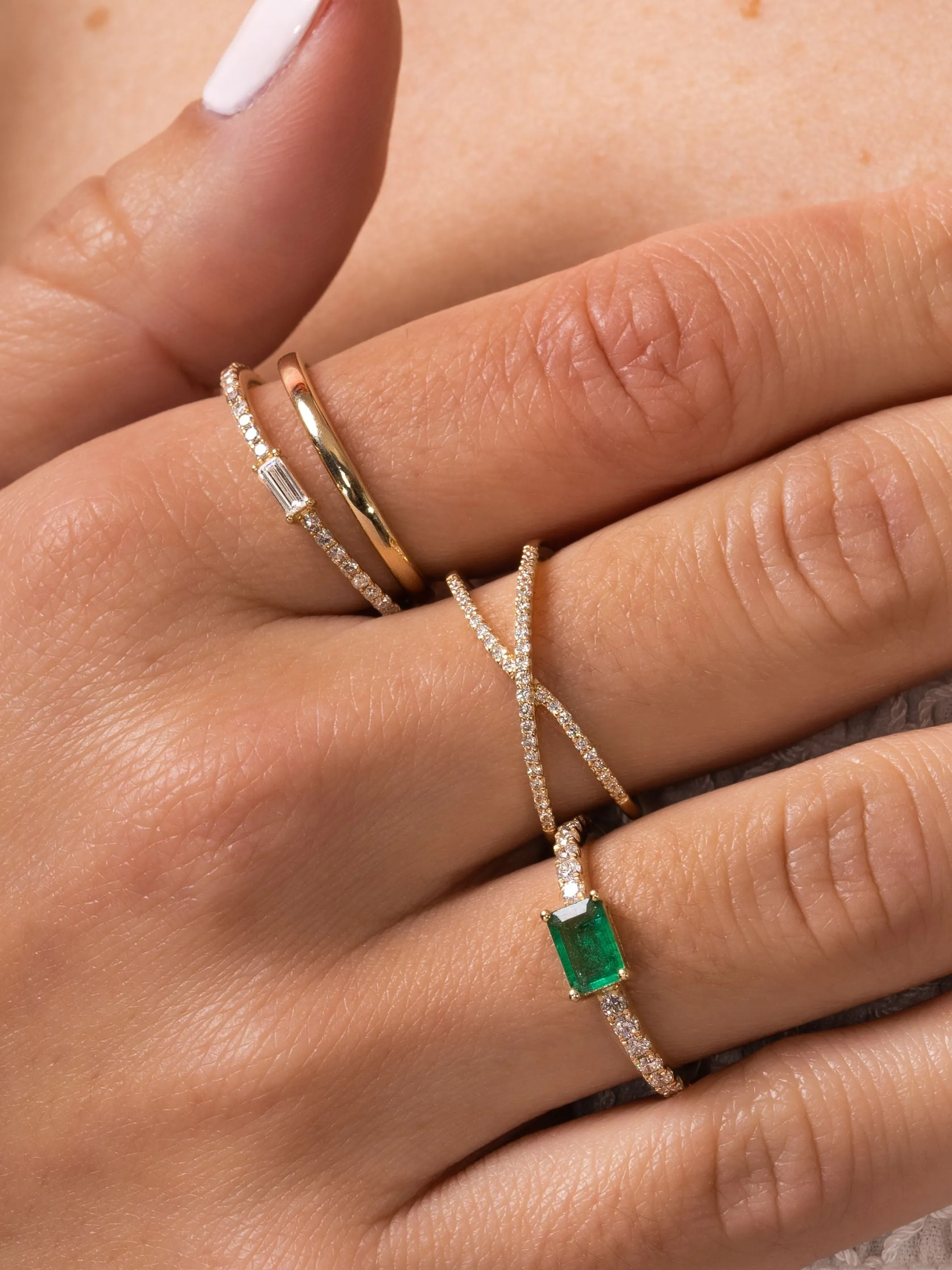 Merrick Emerald Ring 14K sold by LeMel product image thumbnail 5