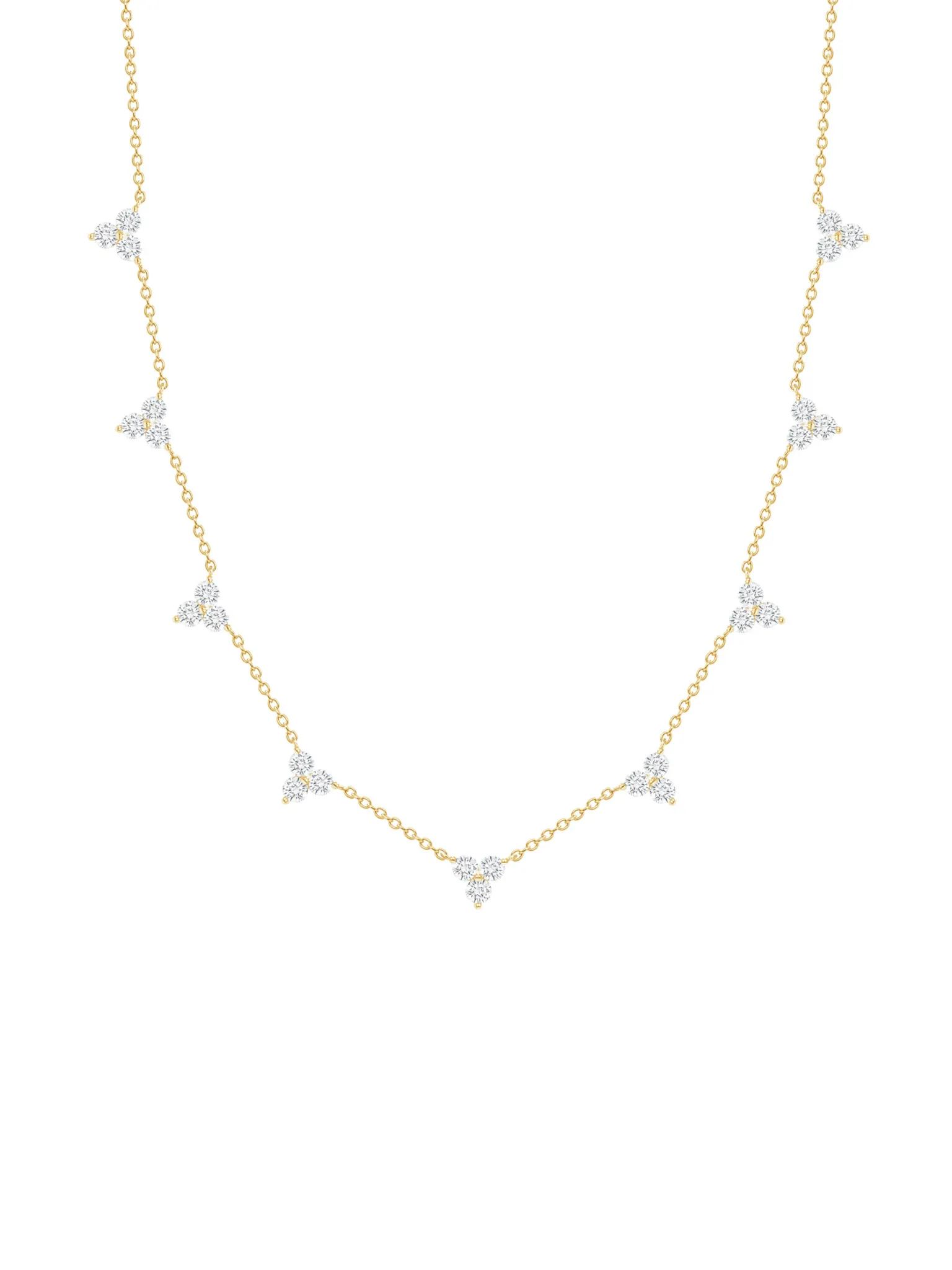 Autumn Trio Diamond Layering Necklace 14K sold by LeMel