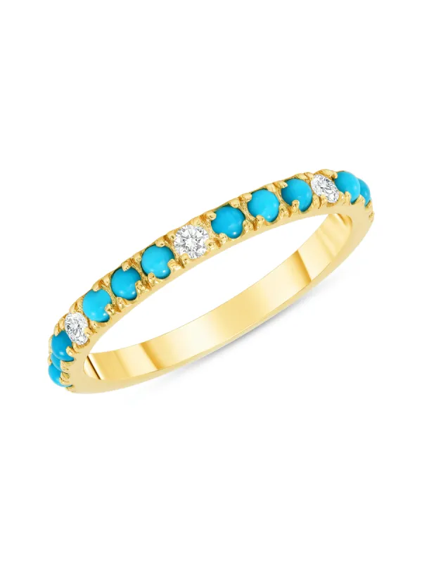 Prism Turquoise Ring 14K sold by LeMel