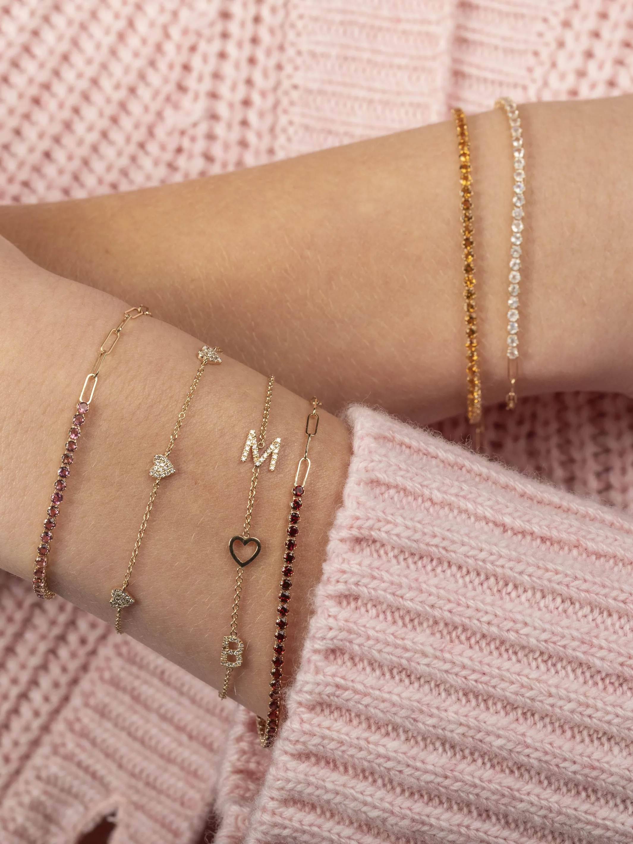 Birthstone Tennis Bracelet - October 14K sold by LeMel product image thumbnail 4