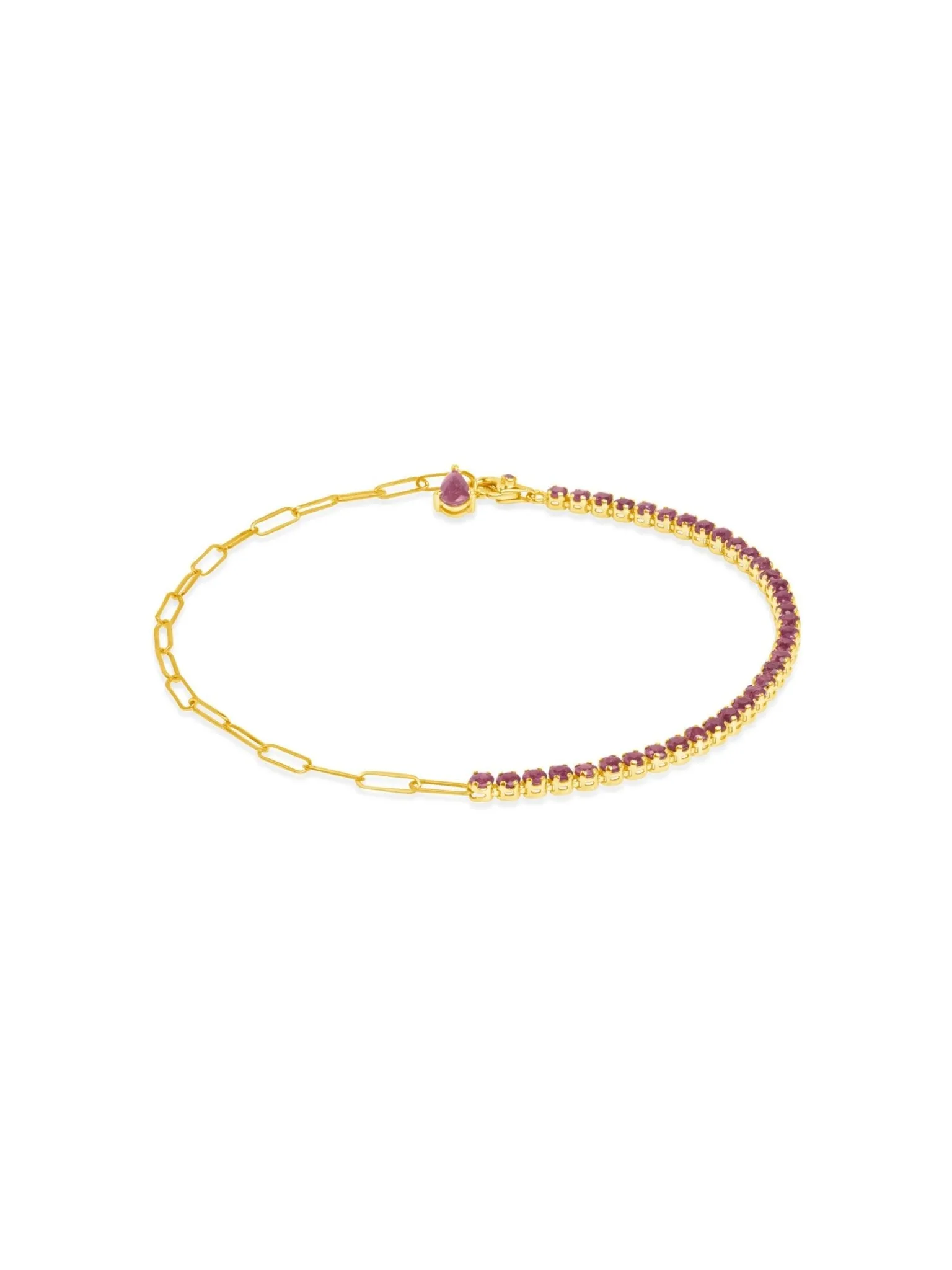 Birthstone Tennis Bracelet - October 14K sold by LeMel product image thumbnail 5