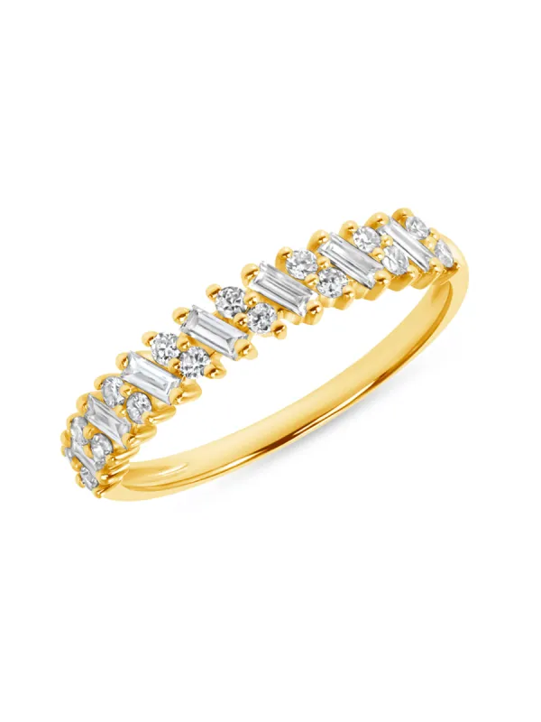 Feather Diamond Ring 14K sold by LeMel