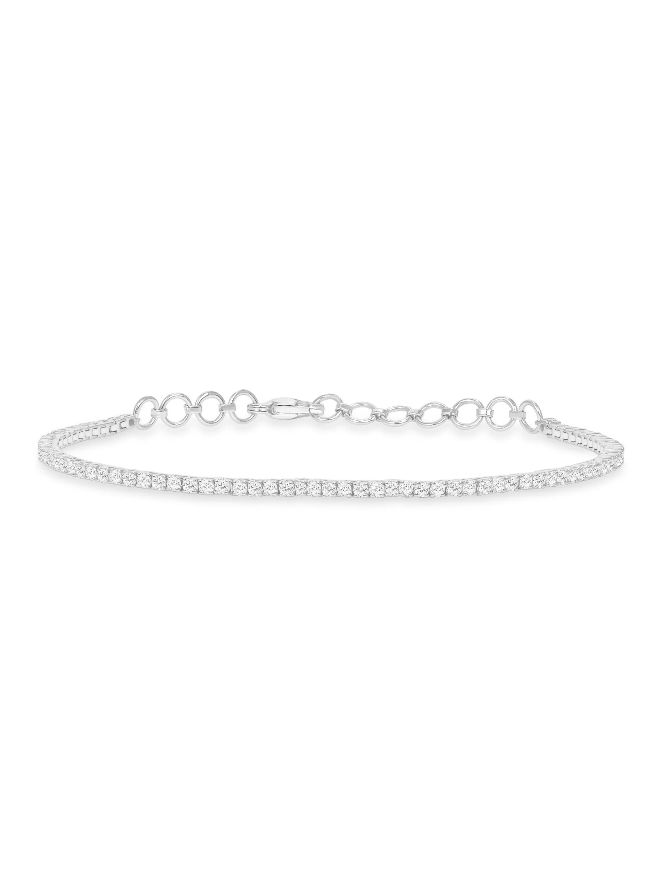 Simple Diamond Tennis Bracelet 14K sold by LeMel